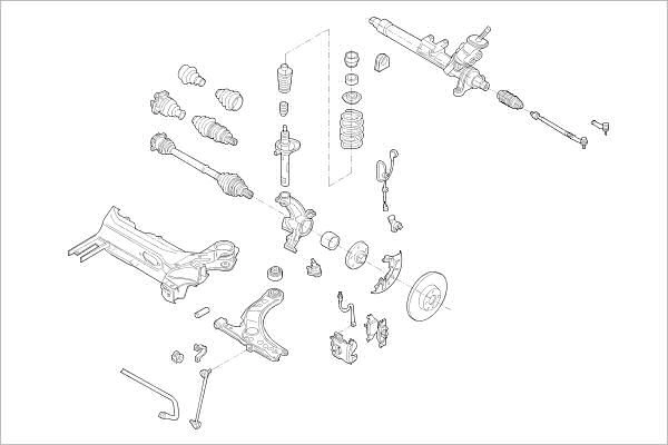 Подвеска колеса DELPHI OE-VW-000013107-F 1425091094 DM PUG