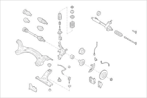 Подвеска колеса DELPHI 1425091096 OE-VW-000013108-F XMEQV UD