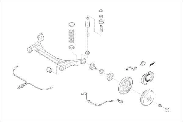 Подвеска колеса DELPHI N JQN60 1425091097 OE-VW-000013108-R