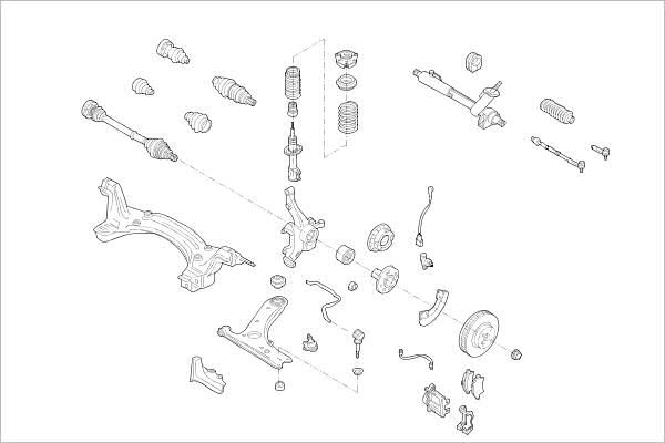 Подвеска колеса DELPHI OE-VW-000014066-F 8 ID8T 1425091102