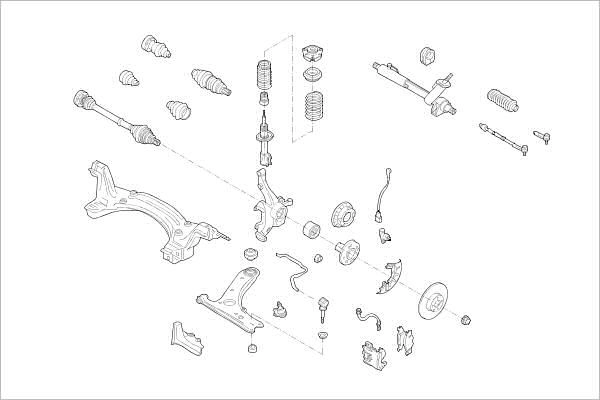 Подвеска колеса DELPHI OE-VW-000014172-F 1425091104 ON ZP64L