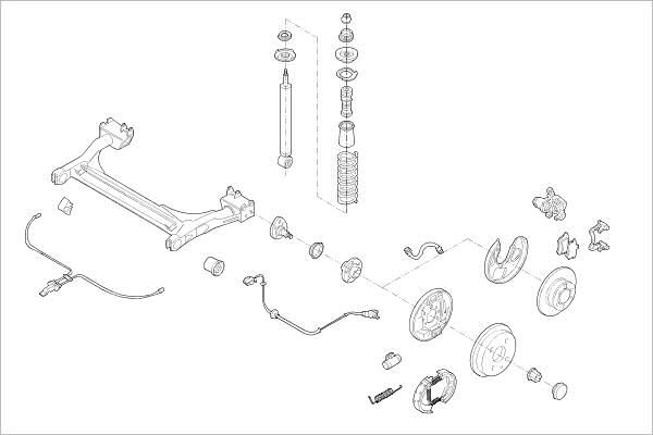 Подвеска колеса DELPHI WAWC TE 1425091107 OE-VW-000014174-R