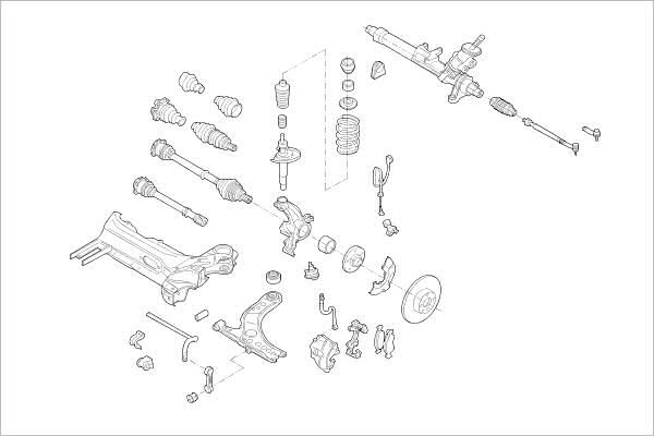 Подвеска колеса DELPHI 6Q2H N 1425091118 OE-VW-000014563-F