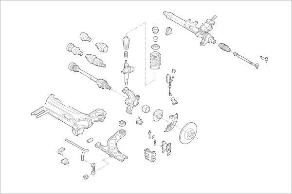 Подвеска колеса DELPHI SJE7 U OE-VW-000015462-F 1425091182