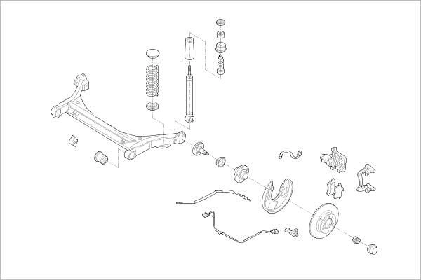 Подвеска колеса DELPHI 1425091187 3GBFM3 B OE-VW-000015494-R