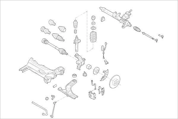 Подвеска колеса DELPHI 1425091212 2 KNK8Y OE-VW-000015760-F