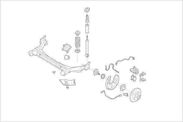 Подвеска колеса DELPHI 1425091237 OE-VW-000016063-R M6 RT8X