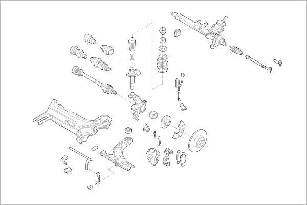 Подвеска колеса DELPHI OE-VW-000016065-F ZTOEB 5T 1425091240