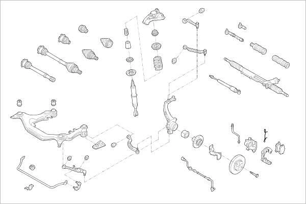 Подвеска колеса DELPHI OE-VW-000016307-F 1425091254 6F LPQ2