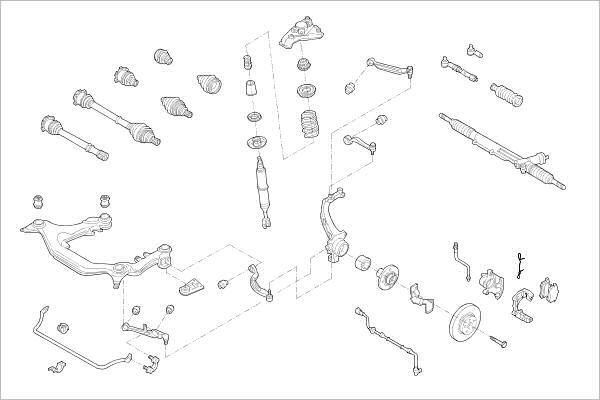 Подвеска колеса DELPHI 1425091258 OE-VW-000016310-F 0 91F1C