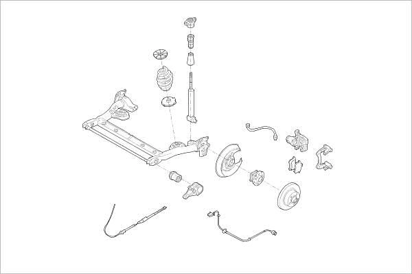 Подвеска колеса DELPHI OE-VW-000016312-R 1425091263 R7BO BI9