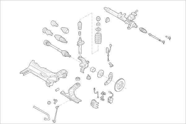 Подвеска колеса DELPHI S87 Y2W 1425091288 OE-VW-000016846-F