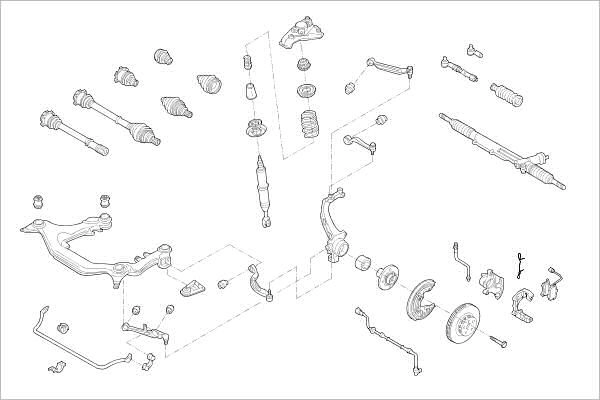 Подвеска колеса DELPHI 1425091300 OE-VW-000017214-F U9W V2F