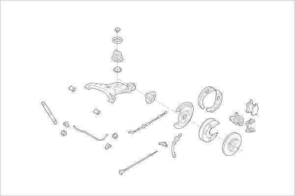 Подвеска колеса DELPHI 1425091349 YCP7 Y OE-VW-000017370-R
