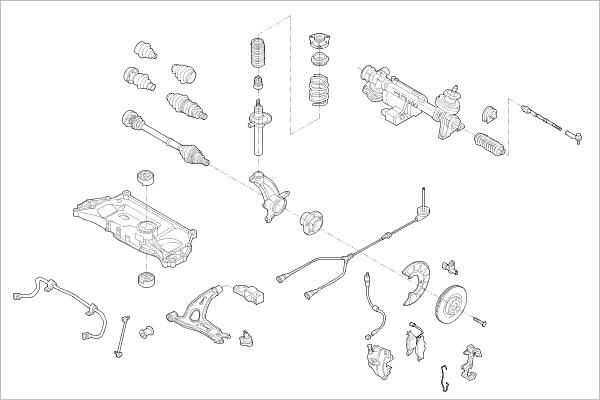 Подвеска колеса DELPHI 1425091428 OE-VW-000018386-F EL07D 6