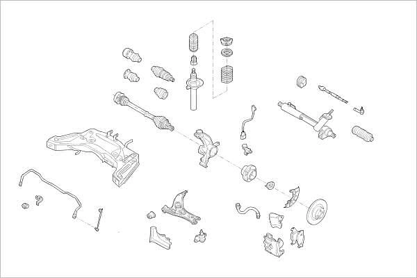 Подвеска колеса DELPHI OE-VW-000018599-F QX6E 4P 1425091432 изображение 0