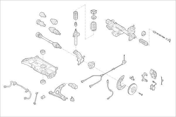 Подвеска колеса DELPHI 1425091444 OE-VW-000018921-F ER 35U