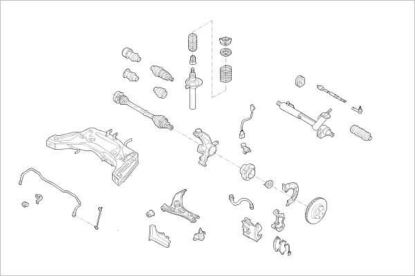 Подвеска колеса DELPHI 8H 2VU0 1425091446 OE-VW-000019253-F