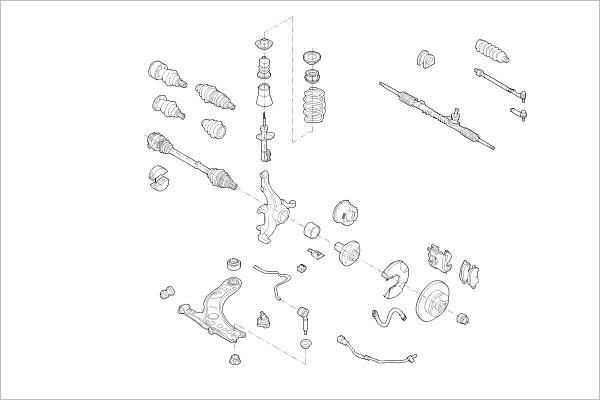 Подвеска колеса DELPHI OE-VW-000019383-F 90R2 F 1425091452