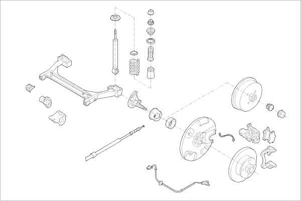 Подвеска колеса DELPHI C 517N6 1425091453 OE-VW-000019383-R