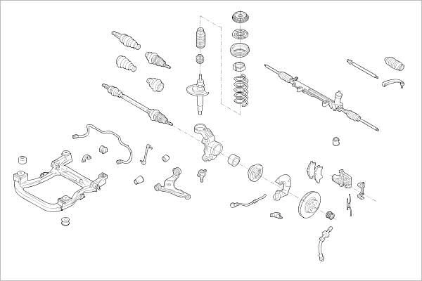 Подвеска колеса DELPHI 1425091460 AFTL 5O OE-VW-000019627-F