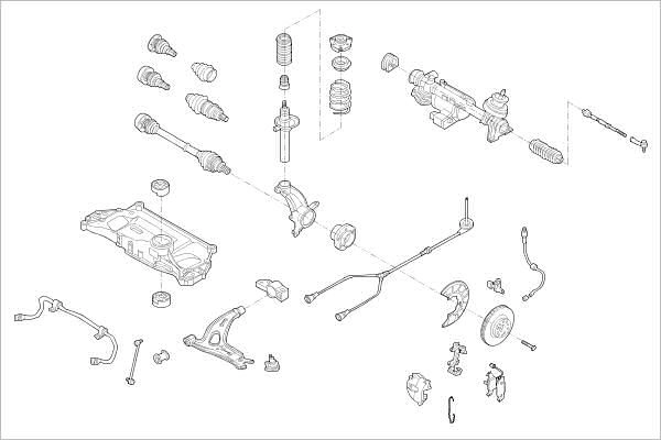 Подвеска колеса DELPHI WAEUEC 7 1425091468 OE-VW-000019638-F изображение 0