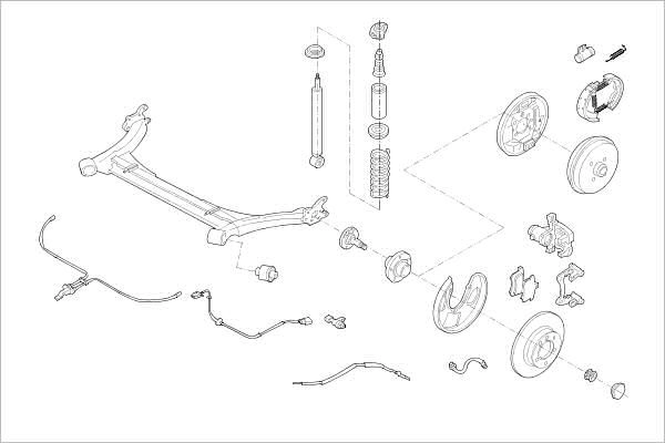 Подвеска колеса DELPHI K1 R89C OE-VW-000019697-R 1425091473