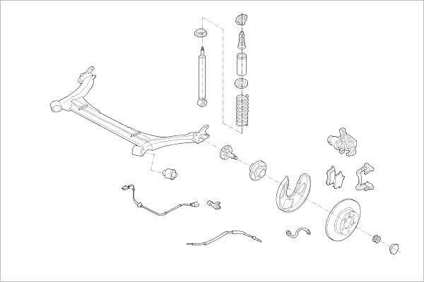 Подвеска колеса DELPHI OE-VW-000019698-R 1425091475 SKF ND
