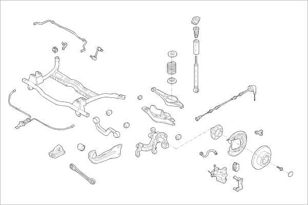 Подвеска колеса DELPHI OE-VW-000019961-R 1425091481 MGR7ER B
