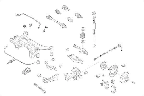 Подвеска колеса DELPHI SX JRL0 OE-VW-000019962-R 1425091483