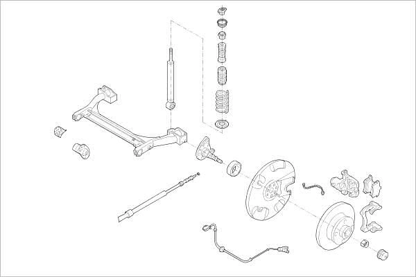 Подвеска колеса DELPHI 1425091487 OE-VW-000020256-R VG MT70E