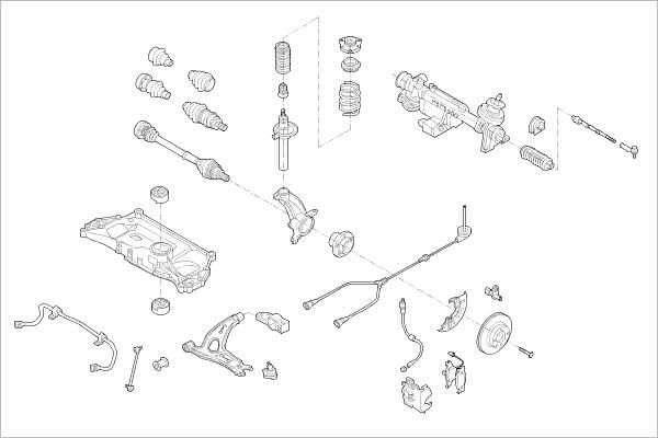 Подвеска колеса DELPHI EO 971M5 1425091489 OE-VW-000022553-F