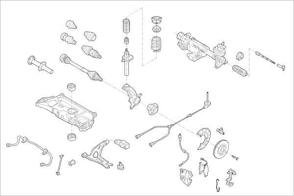 Подвеска колеса DELPHI S7G PB OE-VW-000022554-F 1425091491 изображение 0