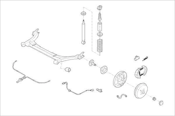 Подвеска колеса DELPHI 1425091504 OB42 F OE-VW-000023207-R