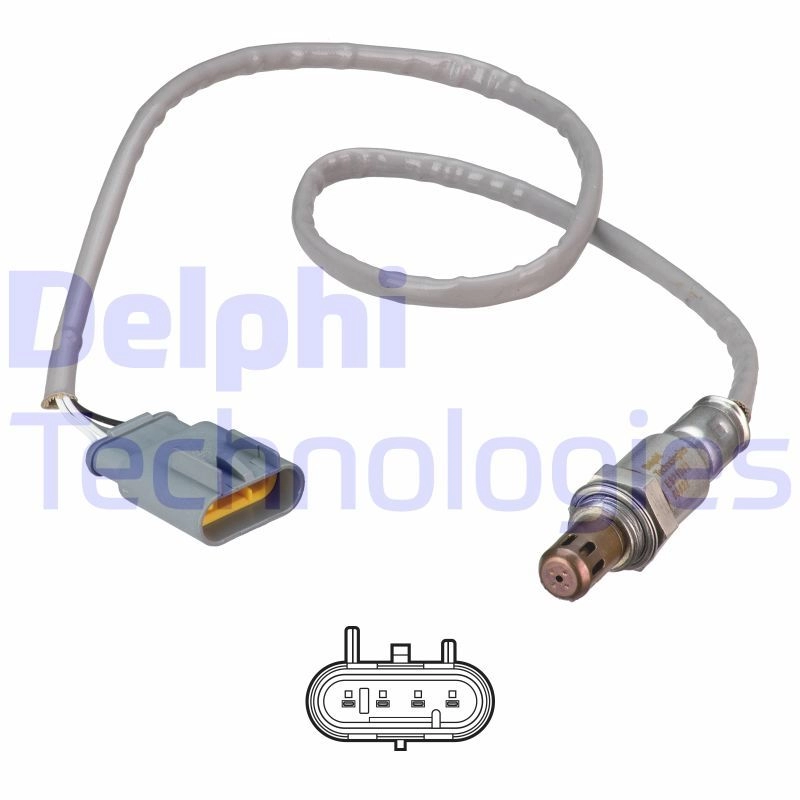 Лямбда зонд, кислородный датчик DELPHI BY4R T ES21073-12B1 1440135666