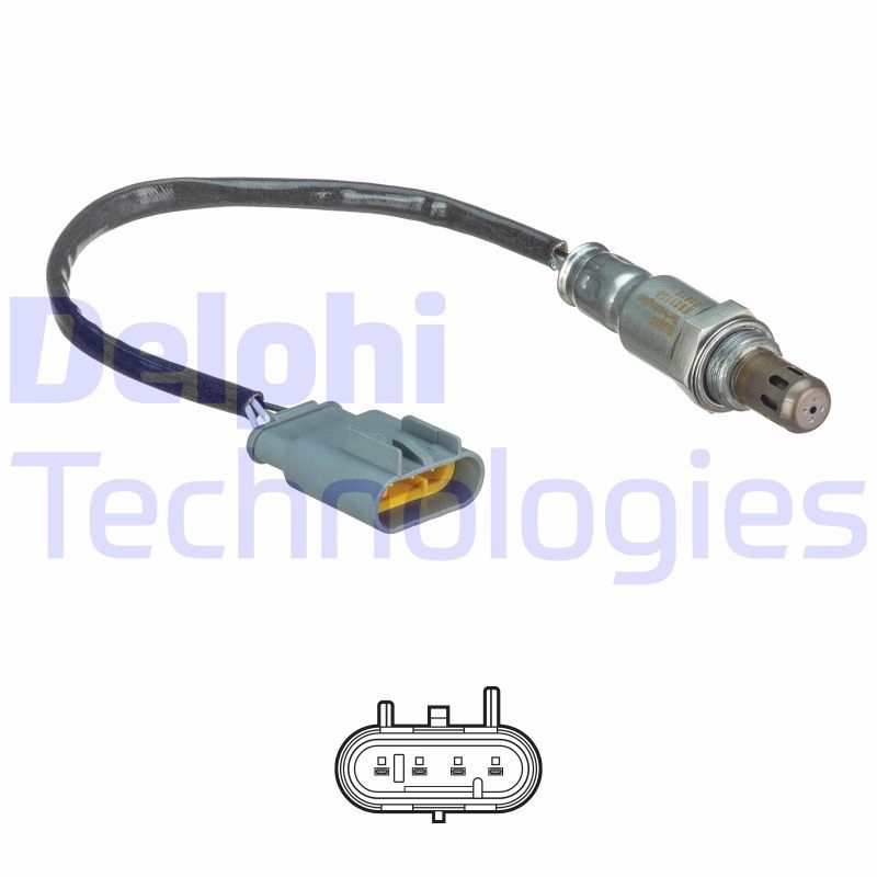 Лямбда зонд, кислородный датчик DELPHI ES21108-12B1 K8 U6NN 1440135682