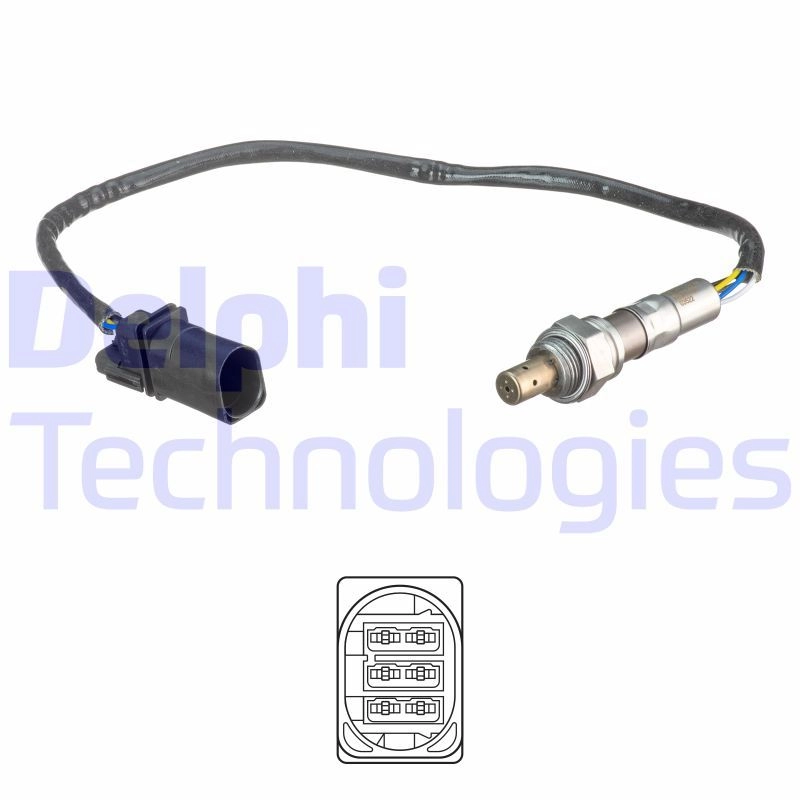 Лямбда зонд, кислородный датчик DELPHI ES21132-12B1 W2M 56I4 1440135690