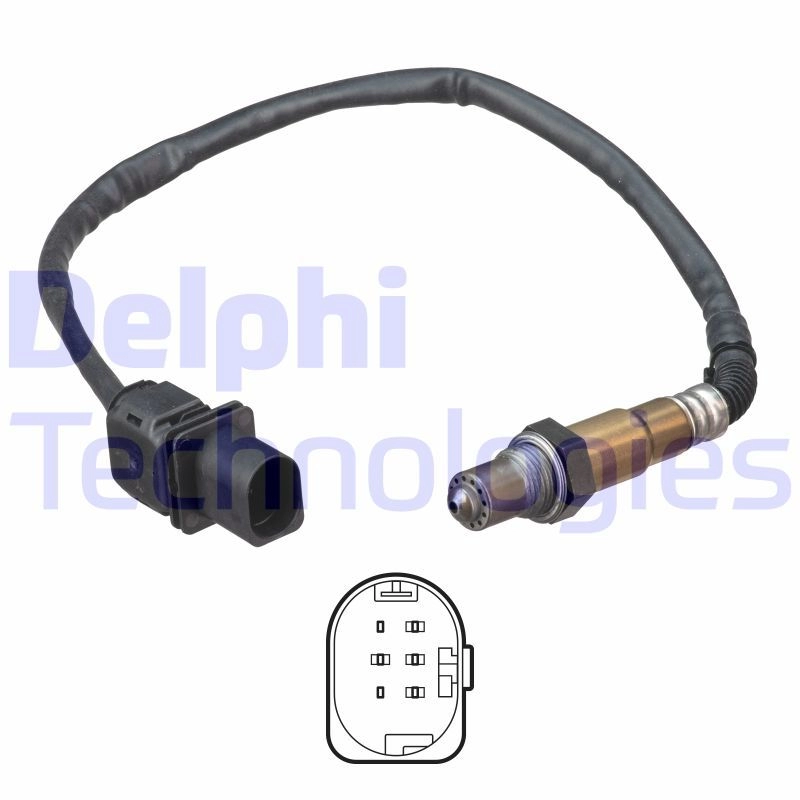 Лямбда зонд, кислородный датчик DELPHI 1440135712 84IAG 3 ES21168-12B1