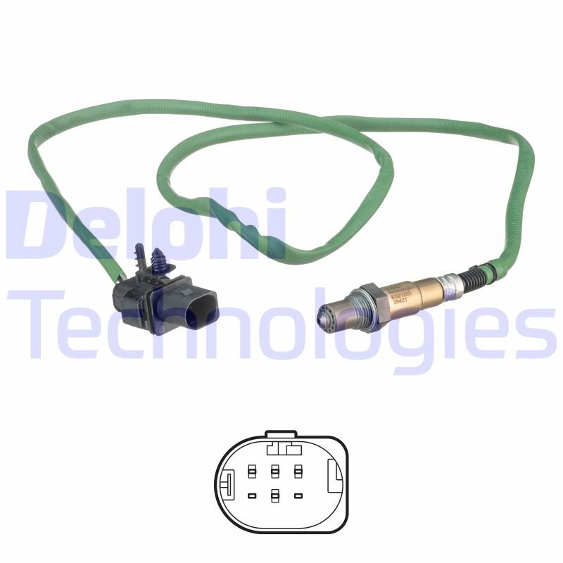 Лямбда зонд, кислородный датчик DELPHI W9L DY 1440135729 ES21203-12B1