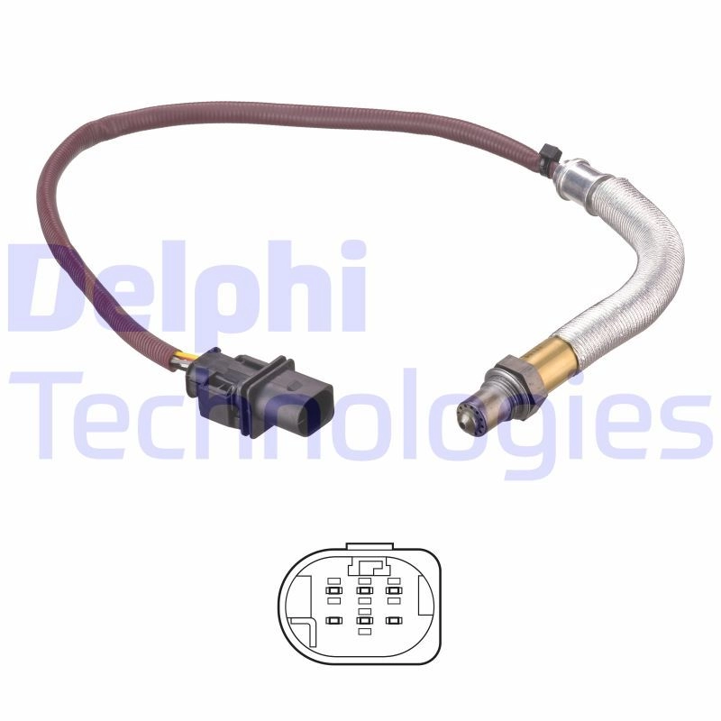 Лямбда зонд, кислородный датчик DELPHI 1440135743 ES21238-12B1 Q V4V0