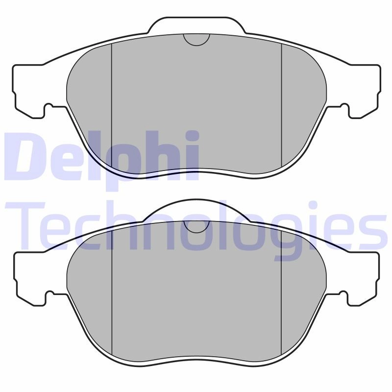 Тормозные колодки дисковые, комплект DELPHI 1439893447 P67Q GB9 LP3692 изображение 0