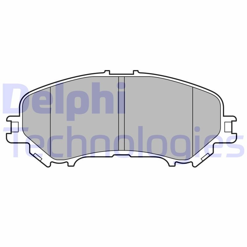 Тормозные колодки дисковые, комплект DELPHI 1439893448 LP3693 DAGRW1 G