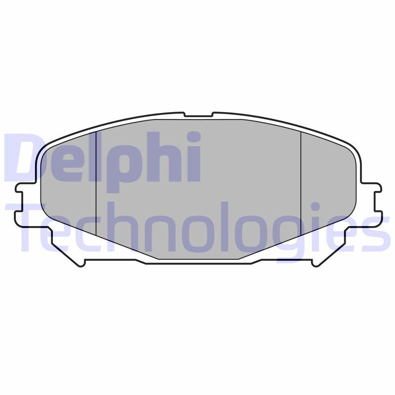 Тормозные колодки дисковые, комплект DELPHI 1439893468 LP3734 0V 0K9 изображение 0