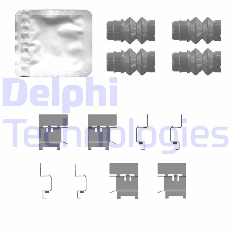 Ремкомплект колодок DELPHI LX0768 AE R2S 1440135932 изображение 0