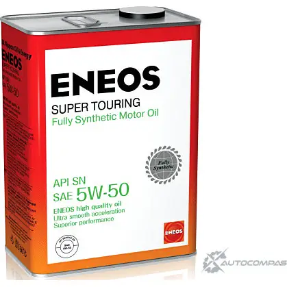 Моторное масло синтетическое ENEOS Super Touring SN 5W-50, 4 л ENEOS 8809478941738 G YIK3K 1436772580 изображение 0