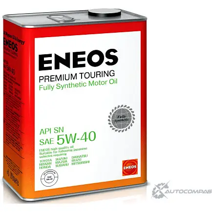 Моторное масло синтетическое ENEOS Premium TOURING SN 5W-40, 4 л ENEOS 8809478942162 1436772594 C 4LFEI изображение 0
