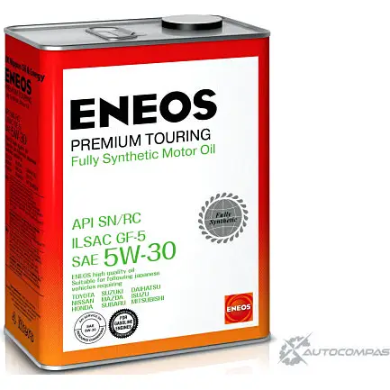 Моторное масло синтетическое ENEOS Premium TOURING SN 5W-30, 4 л ENEOS 8809478942216 DIQE Y 1436772496 изображение 0
