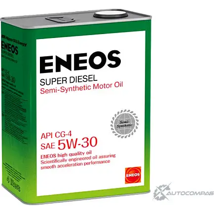 Моторное масло полусинтетическое ENEOS Super Diesel CG-4 5W-30, 4 л ENEOS SGVE9M P 1436772527 OIL1333 изображение 0