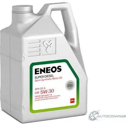 Моторное масло полусинтетическое ENEOS Super Diesel CG-4 5W-30, 6 л ENEOS OIL1334 V1YL X 1436772529 изображение 0