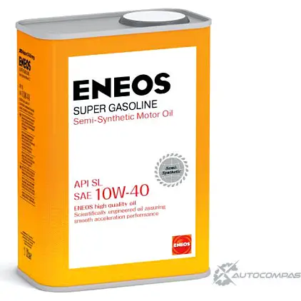 Моторное масло полусинтетическое ENEOS Super Gasoline SL 10W-40, 1 л ENEOS R 6SYQ OIL1354 1436772525 изображение 0